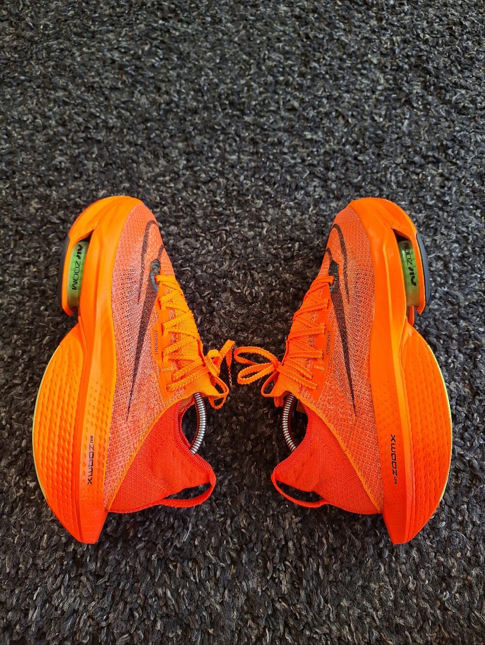 Nike Air Zoom Alphafly NEXT% 2 Women's Shoes Orange/Black AtomKnit US 9.5 - Picture 5 of 14